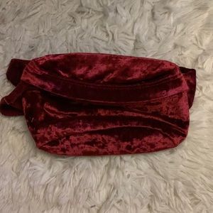 Burgundy Velvet Fannypack